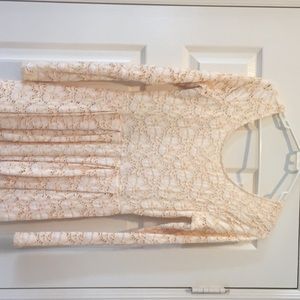 Free People Lace Cream Dress
